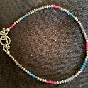 Sapphire and Ruby Bracelet- delicate